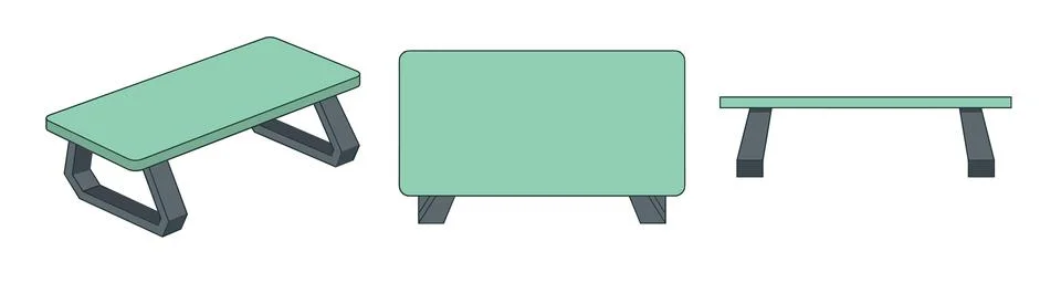 Monitor Stand Illustrazione stock