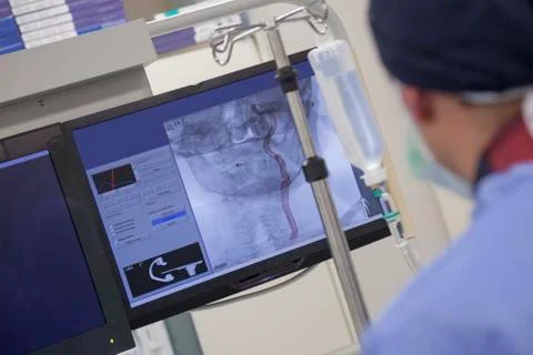 Monitor Surgery Skull Scan Non-invasive Stock Photos