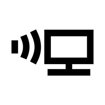 Monitor System Icon Stock Illustration