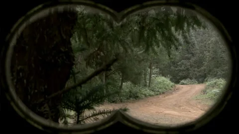 Monitor targets from a distance Stock Footage 261632349