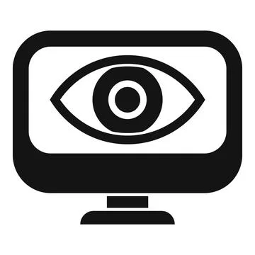 Monitor technical overview icon simple vector. Function phone Illustrazione stock