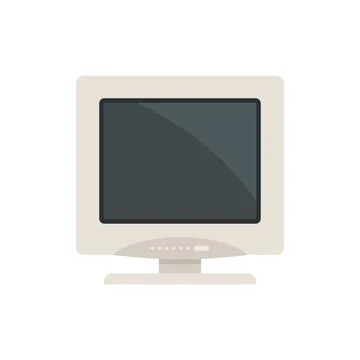 Monitor technology icon flat vector. Computer screen イラスト素材