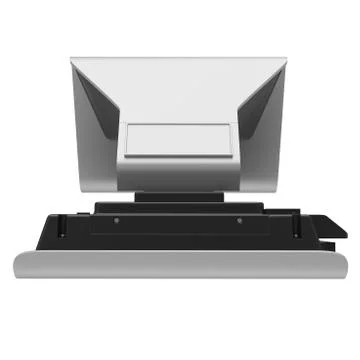 Monitor top view Illustrazione stock