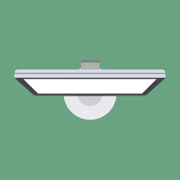 Monitor top view screen computer equipment vector icon above. Electronic comm 库存插图