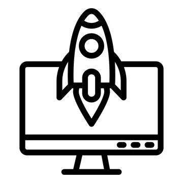 Monitor Vector Icon Design Illustration Stock Illustration