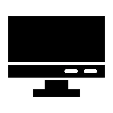 Monitor Vector Icon Design Illustration Stock Illustration
