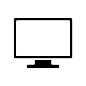 Monitor vector icon Stock Illustration