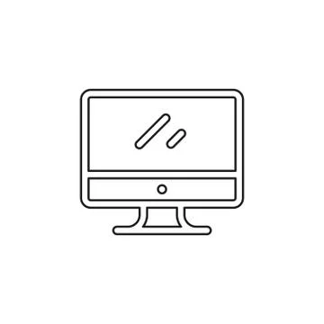 Monitor vector icon Stock Illustration