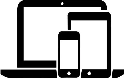 Monitor vector on white background Stock Illustration