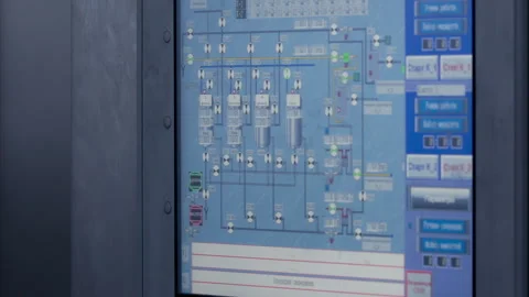 Monitoring and control system. Stock Footage 85604609