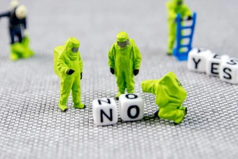 Monitoring and solving the problem with toxic word no, substituting it with y Stock Photos