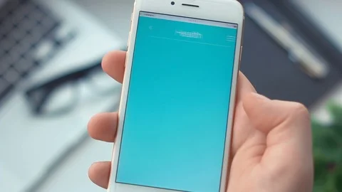 Monitoring blood pressure on healt app on the smartphone Stock Footage 72362268