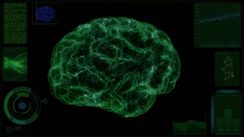 Monitoring a brain activity Stock Footage 151779639