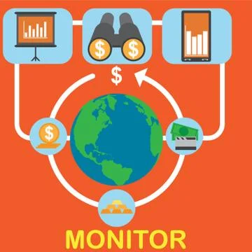 Monitoring Concept Stockillustratie