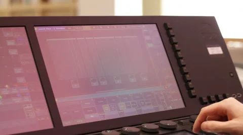 Monitoring console Stock Footage 61018617