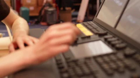 Monitoring console Stock Footage 61019154