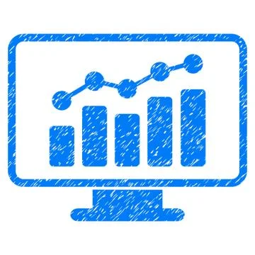 Monitoring Grainy Texture Icon Illustrazione stock