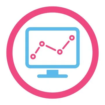 Monitoring icon Illustrazione stock