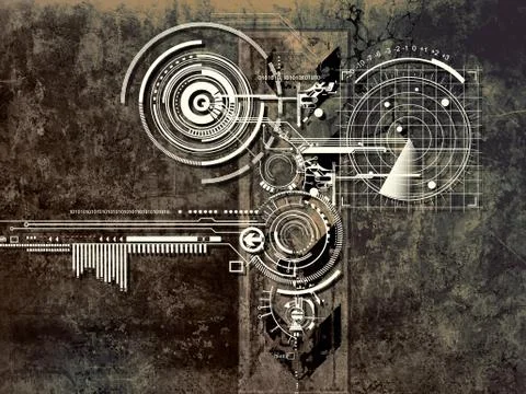 Monitoring Illustrazione stock