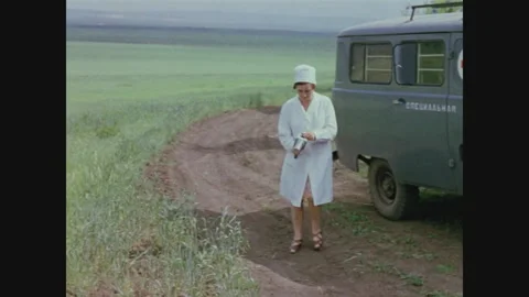Monitoring of the radiation situation in the USSR Vídeos de archivo 161249952