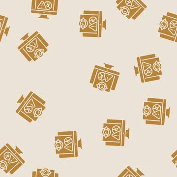 Monitoring risk glyph seamless pattern イラスト素材