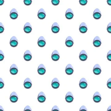 Monitoring security cctv camera seamless pattern background Illustrazione stock
