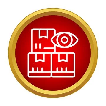 Monitoring shipping parcels and boxes for quality control 库存插图