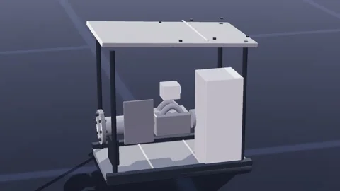 Monitoring skid carbon capture 3d loop 3D animation seamless loop 스톡 동영상 341779529