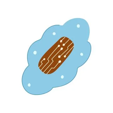 Monitoring smart patch cartoon vector illustration 스톡 일러스트