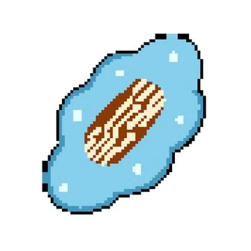 Monitoring smart patch pixel art vector illustration 스톡 일러스트