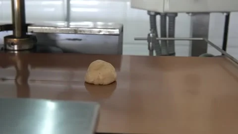 Monitoring the start of the process of wheat flour tortillas from 스톡 동영상 165387746