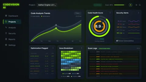 Monitoring telemetry of a ci/cd deployment pipeline run console, 4K Stock Footage 340244795