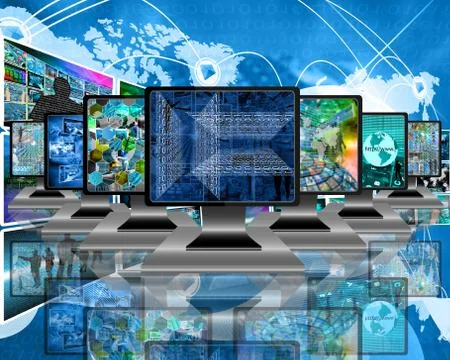 Monitors Stock Illustration