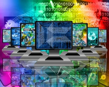 Monitors Illustrazione stock