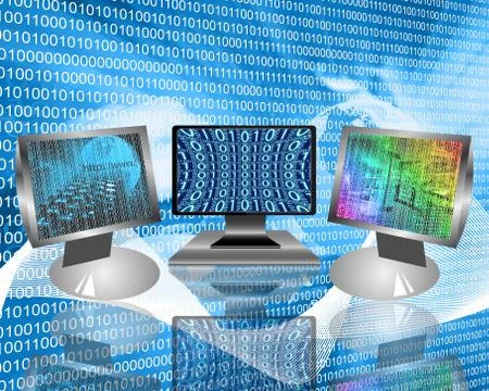 Monitors Stock-Illustration