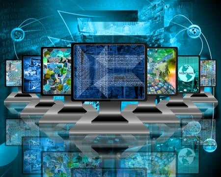 Monitors 스톡 일러스트