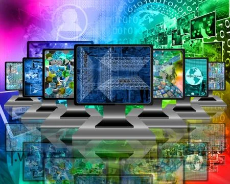 Monitors Illustrazione stock