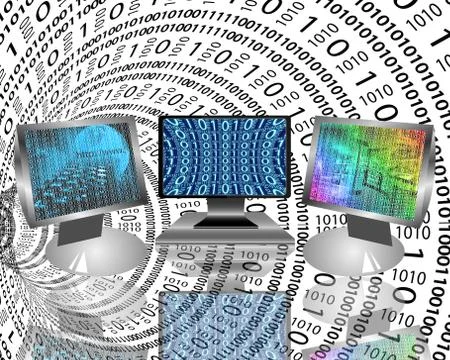 Monitors Stockillustratie