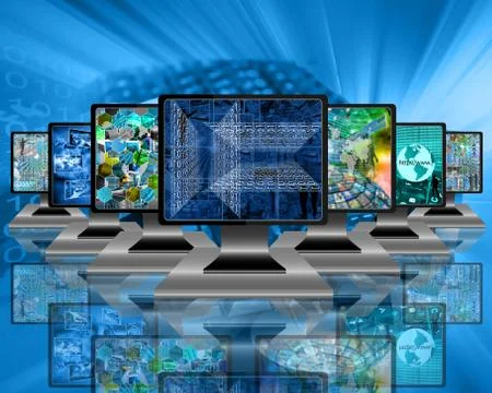 Monitors Illustrazione stock