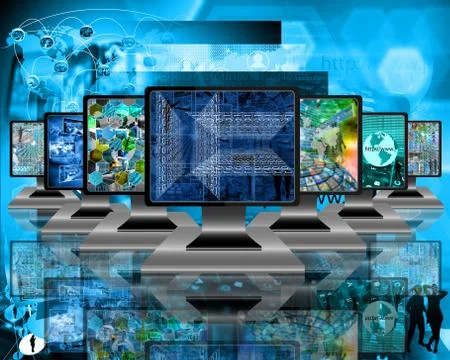 Monitors Stock-Illustration
