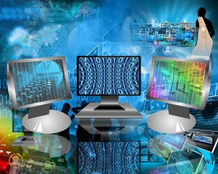 Monitors 스톡 일러스트