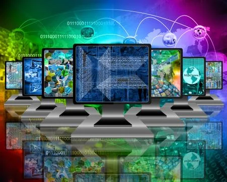 Monitors Stockillustratie