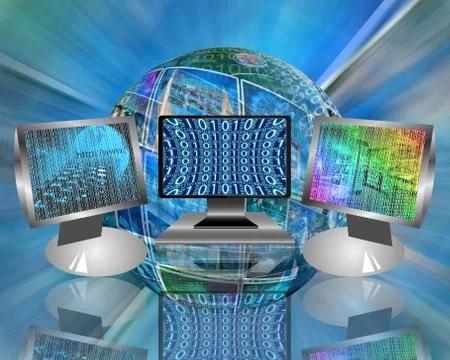 Monitors Illustrazione stock