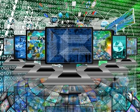 Monitors Stock Illustration