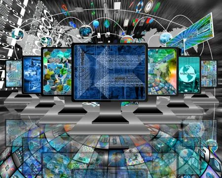Monitors Stock Illustration