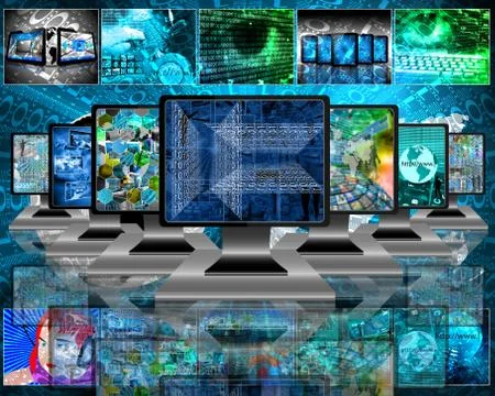 Monitors Stock Illustration