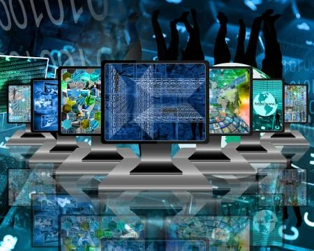 Monitors Illustrazione stock