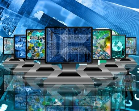 Monitors Illustrazione stock