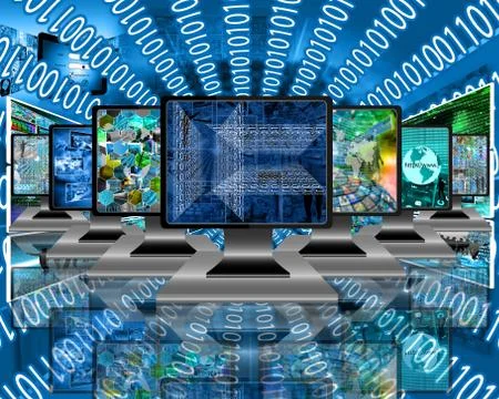 Monitors Illustrazione stock