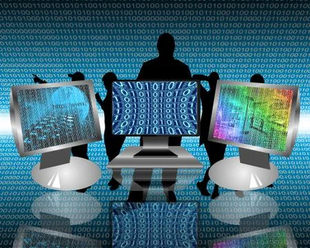 Monitors Illustrazione stock